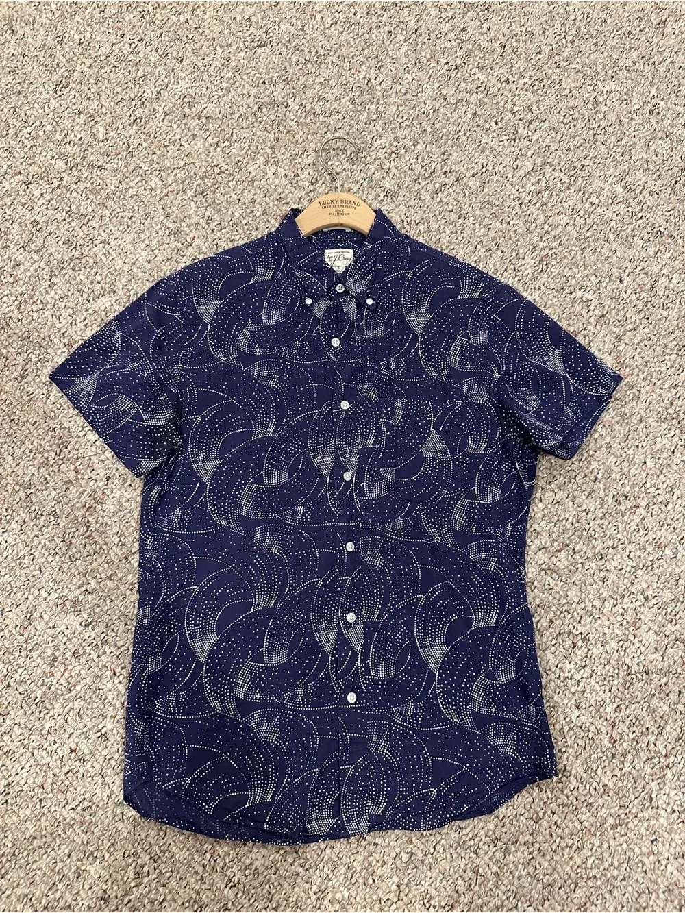 JCrew Mens Slim Fit Short Sleeve Button Down